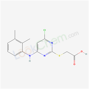 WY-14643(PirinixicAcid);NSC310038;Aceticacid,2-[[4-chloro-6-[(2,3-dimethylphenyl)amino]-2-pyrimidinyl]thio]-