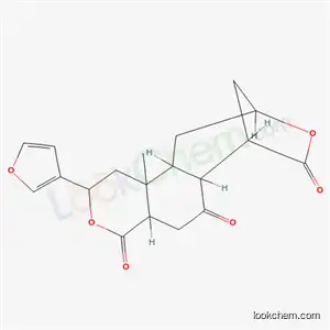 Molecular Structure of 66756-57-8 ((2S)-2β-(3-Furyl)-4aα,5,6aβ,7,10,11,11aα,11b-octahydro-11bβ-methyl-7β,10β-methano-2H-pyrano[4,3-g][3]benzoxepine-4,6,8(1H)-trione)