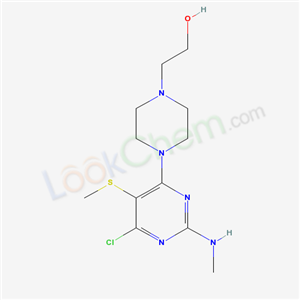 55477-27-5,4-[6-Chloro-2-(methylamino)-5-(methylthio)-4-pyrimidinyl]-1-piperazineethanol,