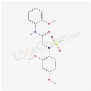 6220-57-1,N~2~-(2,4-dimethoxyphenyl)-N-(2-ethoxyphenyl)-N~2~-(methylsulfonyl)glycinamide,