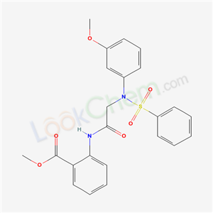 6218-09-3,methyl 2-{[N-(3-methoxyphenyl)-N-(phenylsulfonyl)glycyl]amino}benzoate,