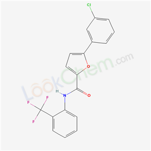 6273-05-8,5-(3-chlorophenyl)-N-[2-(trifluoromethyl)phenyl]furan-2-carboxamide,