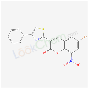 5311-45-5,6-bromo-8-nitro-3-(4-phenyl-1,3-thiazol-2-yl)-2H-chromen-2-one,