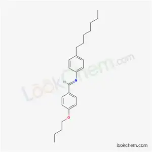 Molecular Structure of 39777-19-0 (p-Butoxybenzylidene p-heptylaniline)