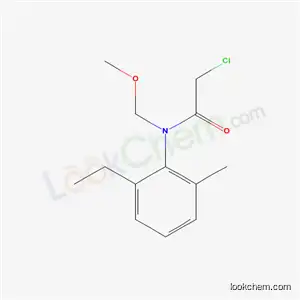 Molecular Structure of 33717-26-9 (2-Chloro-N-(2-ethyl-6-methylphenyl)-N-(methoxymethyl)acetamide)