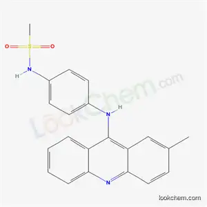 Molecular Structure of 53222-10-9 (N-[4-(2-Methyl-9-acridinylamino)phenyl]methanesulfonamide)