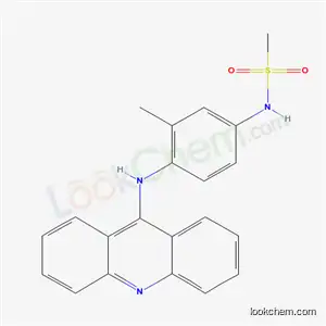 Molecular Structure of 57164-89-3 (N-[4-(acridin-9-ylamino)-3-methylphenyl]methanesulfonamide)