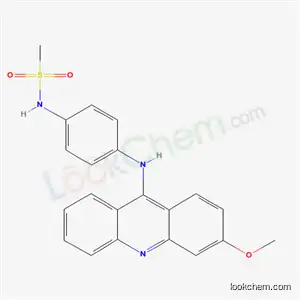 Molecular Structure of 59748-95-7 (N-{4-[(3-methoxyacridin-9-yl)amino]phenyl}methanesulfonamide)