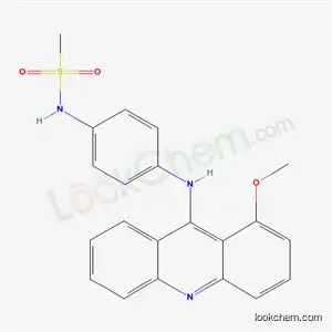 Molecular Structure of 61417-04-7 (N-[4-(1-Methoxy-9-acridinylamino)phenyl]methanesulfonamide)