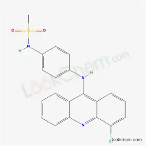 Molecular Structure of 61417-08-1 (N-[4-[(3-Chloro-9-acridinyl)amino]phenyl]methanesulfonamide)