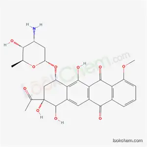 Molecular Structure of 59092-01-2 ((1S,3R)-3-acetyl-3,4,12-trihydroxy-10-methoxy-6,11-dioxo-1,2,3,4,6,11-hexahydrotetracen-1-yl 3-amino-2,3,6-trideoxy-alpha-L-ribo-hexopyranoside)