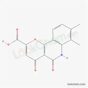 4H-Pyrano(3,2-c)quinoline-2-carboxylic acid, 5,6-dihydro-7,8-dimethyl-4,5-dioxo-