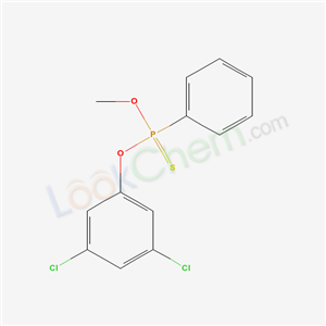 71432-20-7,O-(3,5-dichlorophenyl) O-methyl phenylphosphonothioate,(3,5-dichlorophenoxy)-methoxy-phenyl-sulfanylidene;Phenylphosphonothioic acid O-(3,5-dichlorophenyl) O-methyl ester;O-(3,5-Dichlorophenyl) O-methyl phenyl thiophosphonate;Phosphonothioic acid,phenyl-,O-(3,5-dichlorophenyl) O-methyl ester;