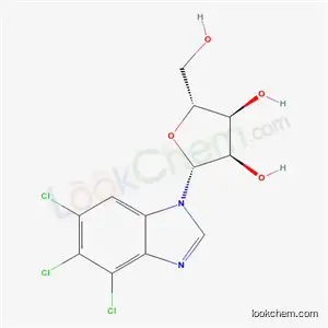 Molecular Structure of 53-82-7 (4,5,6-trichloro-1-(beta-D-ribofuranosyl)-1H-benzimidazole)