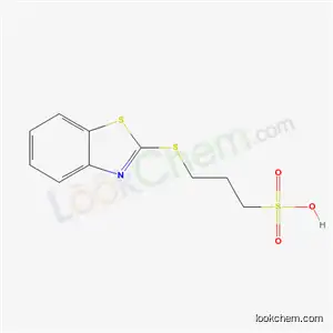 Molecular Structure of 4720-61-0 (3-(1,3-benzothiazol-2-ylsulfanyl)propane-1-sulfonic acid)