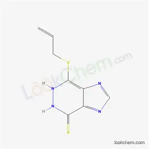 Molecular Structure of 5142-28-9 (7-(prop-2-en-1-ylsulfanyl)-5,6-dihydro-4H-imidazo[4,5-d]pyridazine-4-thione)