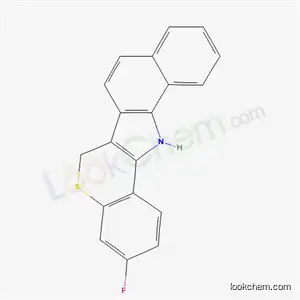 Molecular Structure of 52831-55-7 (3-fluoro-6,13-dihydrobenzo[g]thiochromeno[4,3-b]indole)