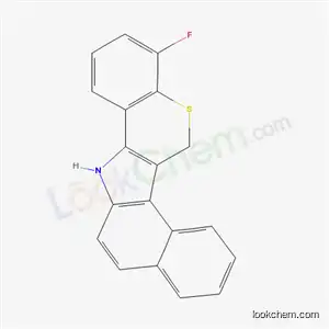 Molecular Structure of 52831-67-1 (4-fluoro-6,13-dihydrobenzo[e]thiochromeno[4,3-b]indole)
