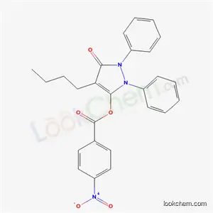 Molecular Structure of 58906-06-2 (4-butyl-5-oxo-1,2-diphenyl-2,5-dihydro-1H-pyrazol-3-yl 4-nitrobenzoate)