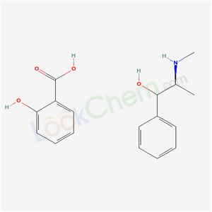 2-hydroxybenzoic acid; (2S)-2-methylamino-1-phenyl-propan-1-ol