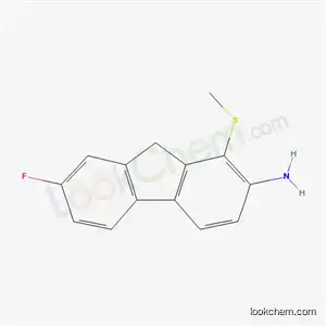 Molecular Structure of 97235-41-1 (7-fluoro-1-(methylsulfanyl)-9H-fluoren-2-amine)