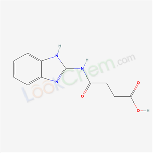 54346-70-2,4-(1H-benzimidazol-2-ylamino)-4-oxobutanoic acid,2-(3-carboxypropanoylamino)-benzimidazole;N-(1H-Benzoimidazol-2-yl)succinamic acid;