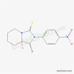 Molecular Structure of 60726-00-3 (2-(4-nitrophenyl)-3-thioxohexahydroimidazo[1,5-a]pyridin-1(5H)-one)