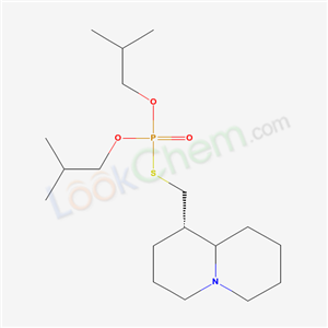 66800-34-8,O,O-bis(2-methylpropyl) S-[(1S)-octahydro-2H-quinolizin-1-ylmethyl] phosphorothioate,