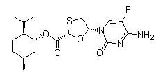 (2S,5R)-5-Fluorocytosine-1-yl-[1,3]-oxathiolane-2-carboxylicacidmenthylester(FCME)