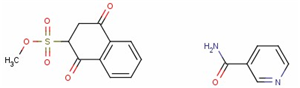 1,2,3,4-tetrahydro-2-methyl-1,4-dioxonaphthalene-2-sulphonicacid,compoundwithnicotin-3-amide(1:1)