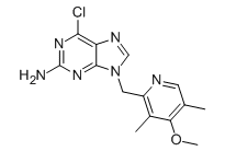 BIIB021;CNF2024;6-chloro-9-((4-methoxy-3,5-dimethylpyridin-2-yl)methyl)-9H-purin-2-amine