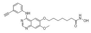 CUDC-101;7-(4-(3-ethynylphenylamino)-7-methoxyquinazolin-6-yloxy)-N-hydroxyheptanamide