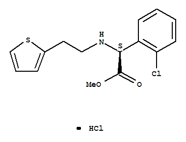 S-(+)-Methyl-(2-chlorophenyl)[(2-(2-thienyl)amino]acetatehydrochloride