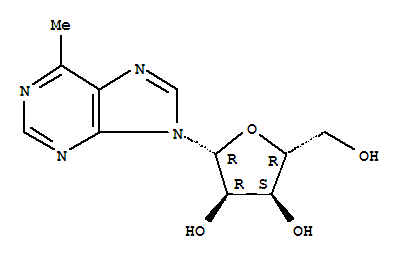 9H-Purine,6-methyl-9-b-D-ribofuranosyl-