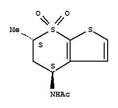 N-[(4s,6s)-6-methyl-7,7-dioxo-5,6-dihydro-4h-thieno[2,3-b]thiopyran-4-yl]acetamide