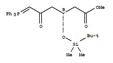 (3R)-3-(tert-butyldimethylsilyloxy)-5-oxo-6-triphenylphosphoranylidenehexanoatemethylester