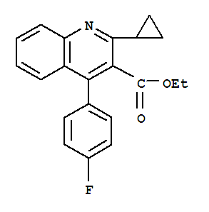 Ethyl2-cyclopropyl-4-(4-fluorophenyl)-quinolyl-3-carboxylate
