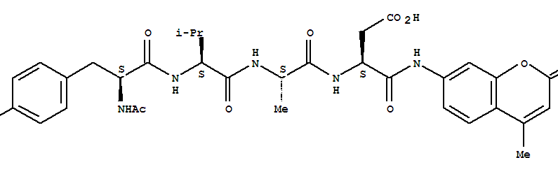 N-Acetyl-L-tyrosyl-L-valyl-L-alanyl-N-(4-methyl-2-oxo-2H-1-benzopyran-7-yl)-L-α-asparagine