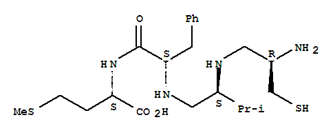 H-Cys-psi(CH2NH)Val-psi(CH2NH)Phe-Met-OH