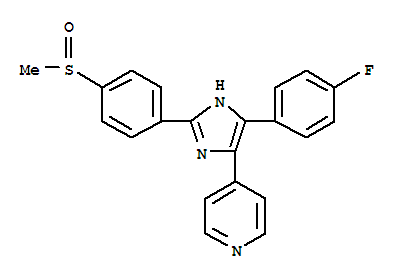SB203580;RWJ64809;PB203580;4-(4-(4-fluorophenyl)-2-(4-(methylsulfinyl)phenyl)-1H-imidazol-5-yl)pyridine