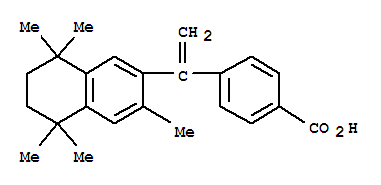 Bexarotene;LGD1069;4-(1-(3,5,5,8,8-pentamethyl-5,6,7,8-tetrahydronaphthalen-2-yl)vinyl)benzoicacid