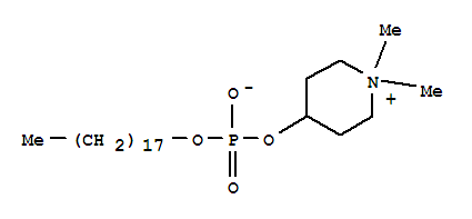 Perifosine(KRX-0401);NSC639966;Piperidinium,4-[[hydroxy(octadecyloxy)phosphinyl]oxy]-1,1-dimethyl-,innersalt