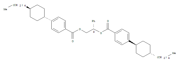 BENZOICACID,4-(TRANS-4-PENTYLCYCLOHEXYL)-,(1S)-1-PHENYL-1,2-ETHANEDIYLESTER