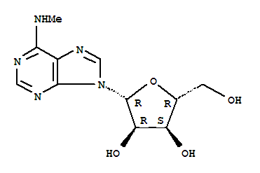 N6-methyladenosine(m6A);NSC-29409;(2R,3S,4R,5R)-2-(Hydroxymethyl)-5-(6-(methylamino)-9H-purin-9-yl)tetrahydrofuran-3,4-diol