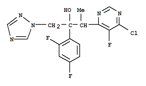 (2R,3S/2S,3R)-3-(4-Chloro-5-fluoro-6-pyrimidinyl)-2-(2,4-difluorophenyl)butan-2-olhydrochloride