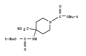 1-(tert-Butoxycarbonyl)-4-(tert-butoxycarbonylamino)-4-piperidinecarboxylicacid