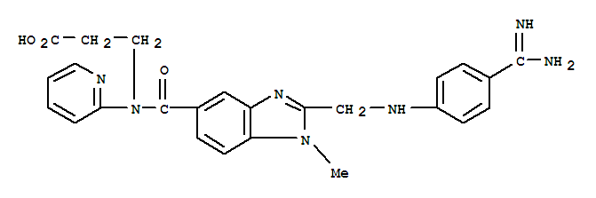 Dabigatran(BIBR953);3-(2-((4-carbamimidoylphenylamino)methyl)-1-methyl-N-(pyridin-2-yl)-1H-benzo[d]imidazole-5-carboxamido)propanoicacid