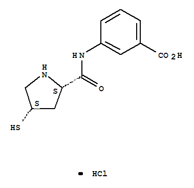 3-[(2S,4S)-4-Mercaptopyrrolidine-2-carboxamido]benzoicacidhydrochloride