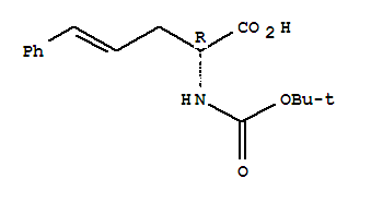 4-Pentenoicacid,2-[[(1,1-dimethylethoxy)carbonyl]amino]-5-phenyl-,(2R)-
