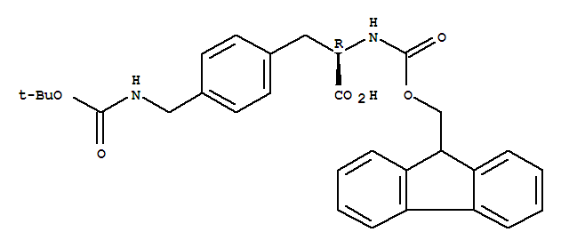 4-[[[(1,1-Dimethylethoxy)carbonyl]amino]methyl]-N-[(9H-fluoren-9-ylmethoxy)carbonyl]-D-phenylalanine